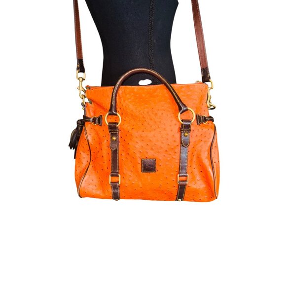 Dooney & Bourke Orange Satchel - Picture 7 of 10